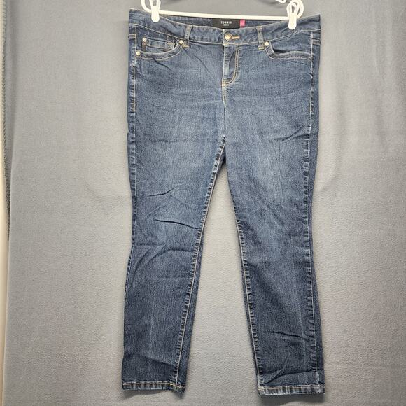 torrid Denim - Torrid Denim Jeans Womens 18 Short Blue Stretch 38x27 Ankle Casual Zip Fly